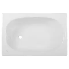 SENSI DACQUA - Tina de Baño 120x70 cm Rectangular Acero Esmaltado