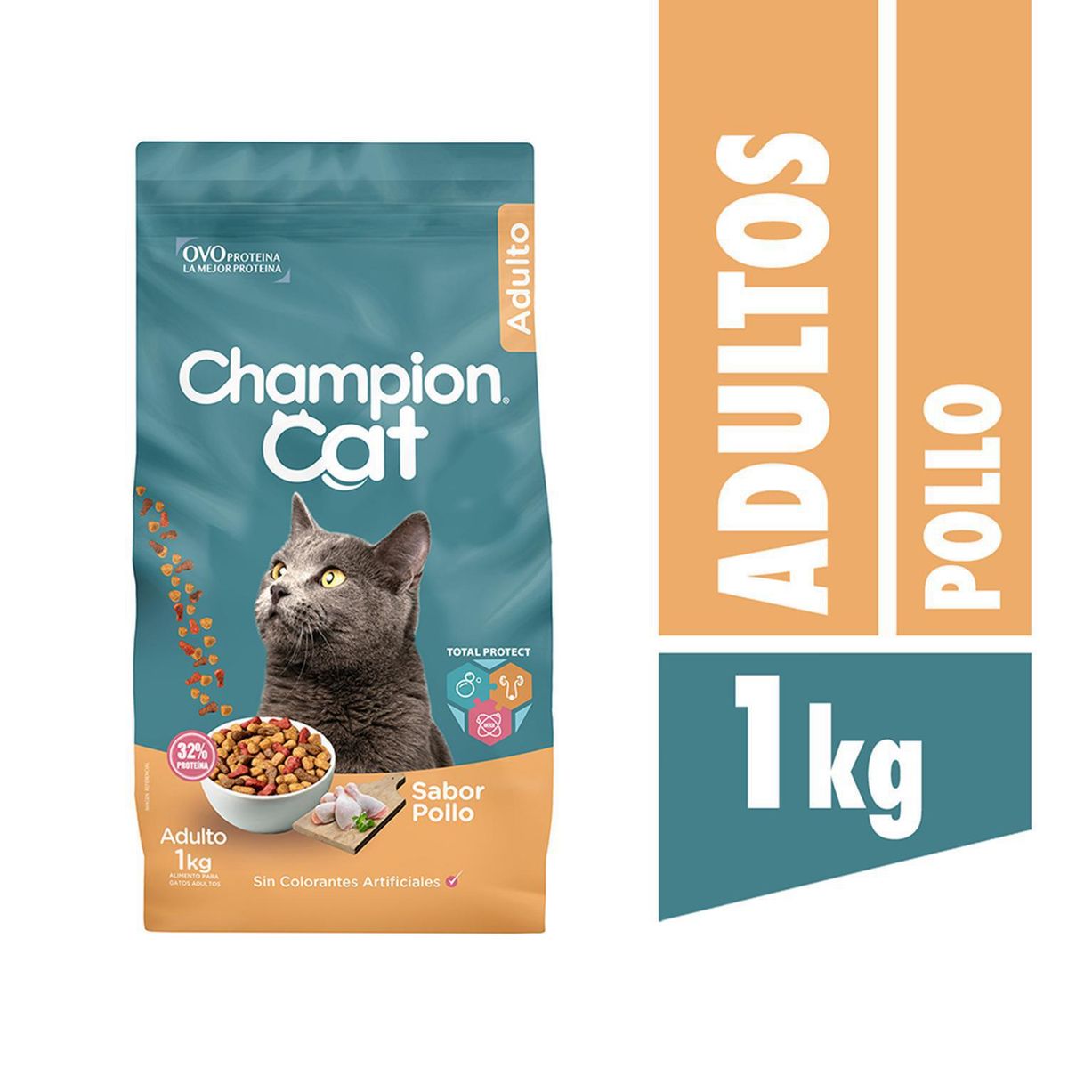 CHAMPION CAT - Alimento para Gato Adulto Pollo 1 kg