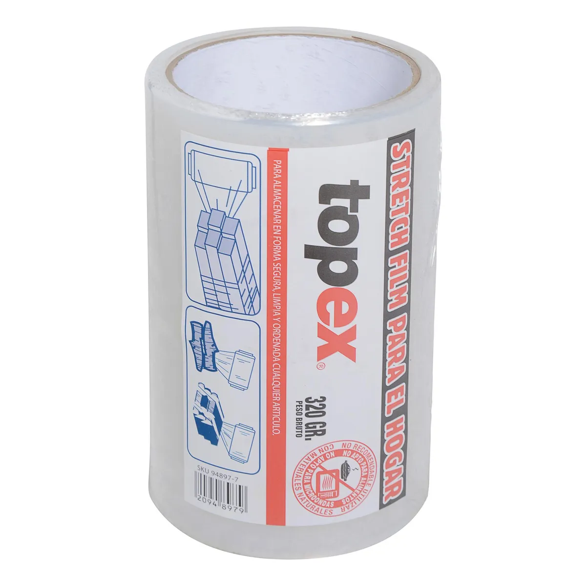 TOPEX - Plástico stretch para embalaje rollo