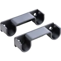 Set De Soportes Para Barra De Cortina 19 Mm 2 Unidades Negro