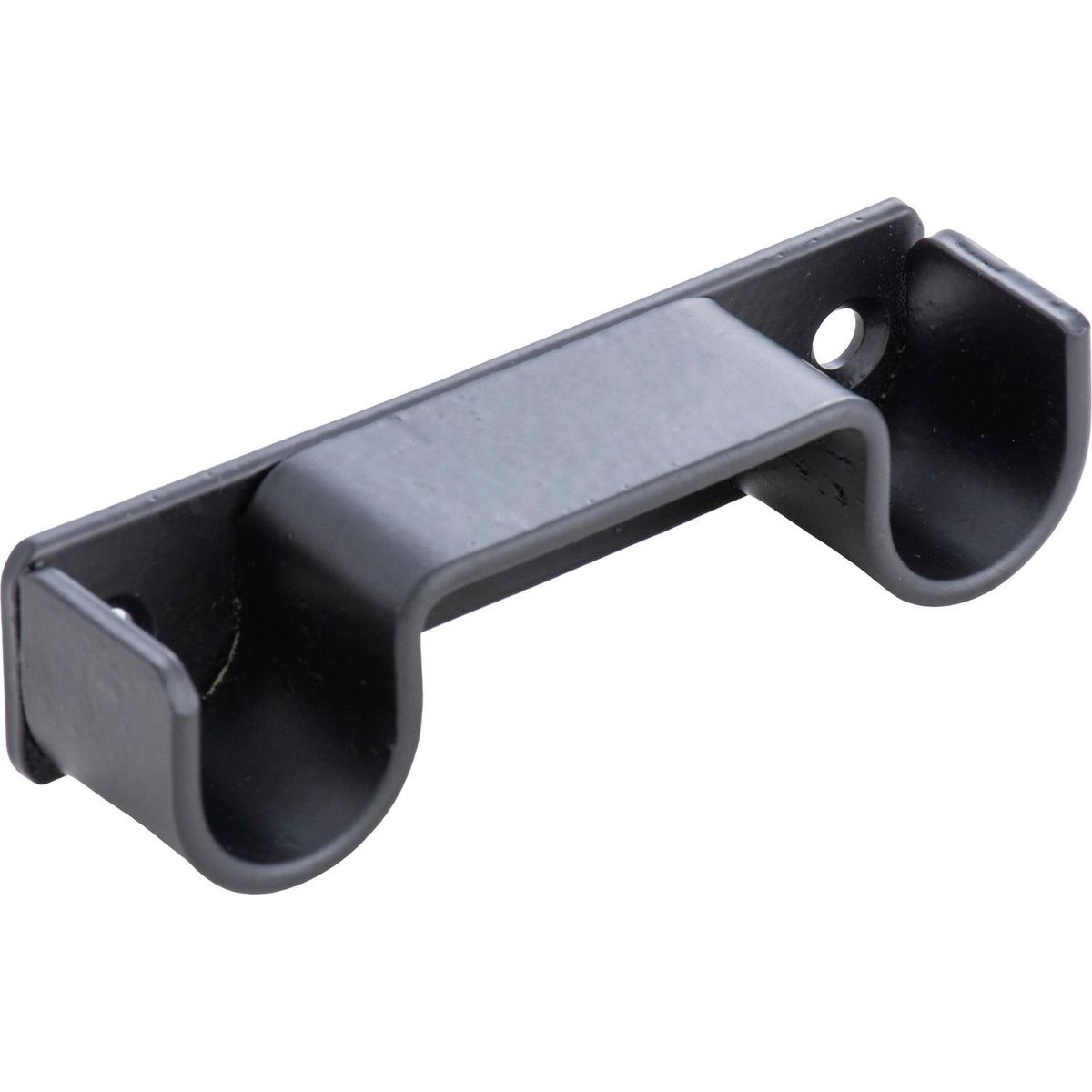 FERRATO - Set de soportes para barra de cortina 19 mm 2 unidades negro