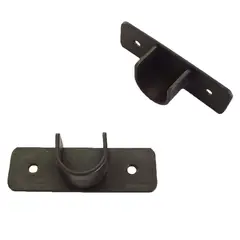 FERRATO - Set de soportes para barra de cortina 25 mm 2 unidades óxido