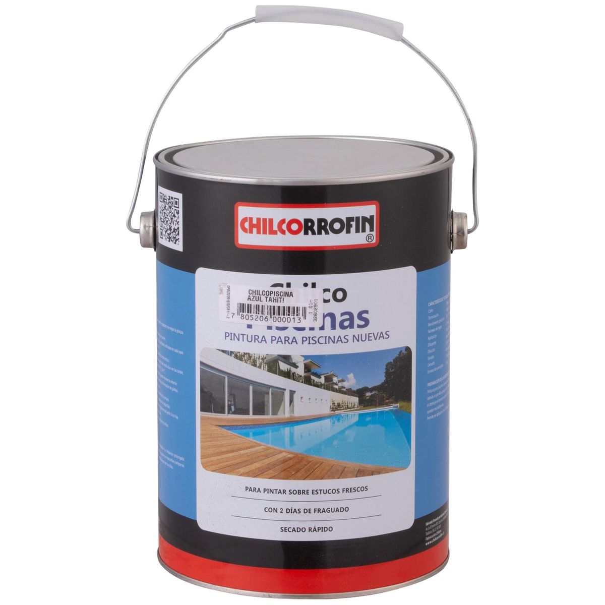 CHILCORROFIN - Pintura Poro Abierto Piscinas Lata 1 galón(es) Mate Azul