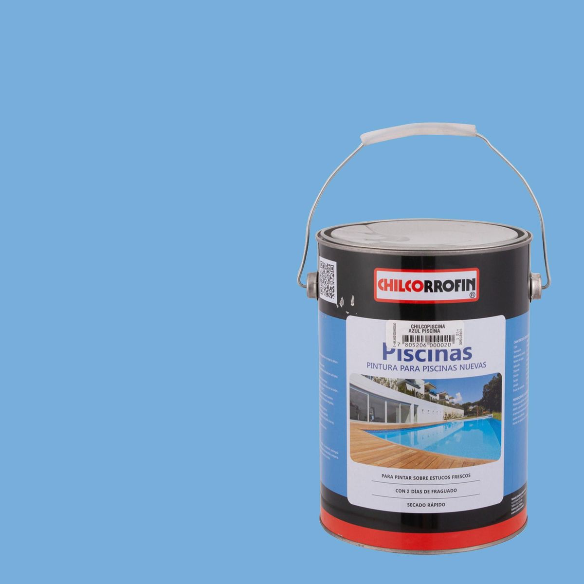 CHILCORROFIN - Pintura Poro Abierto Piscinas Lata 1 galón(es) Mate Azul