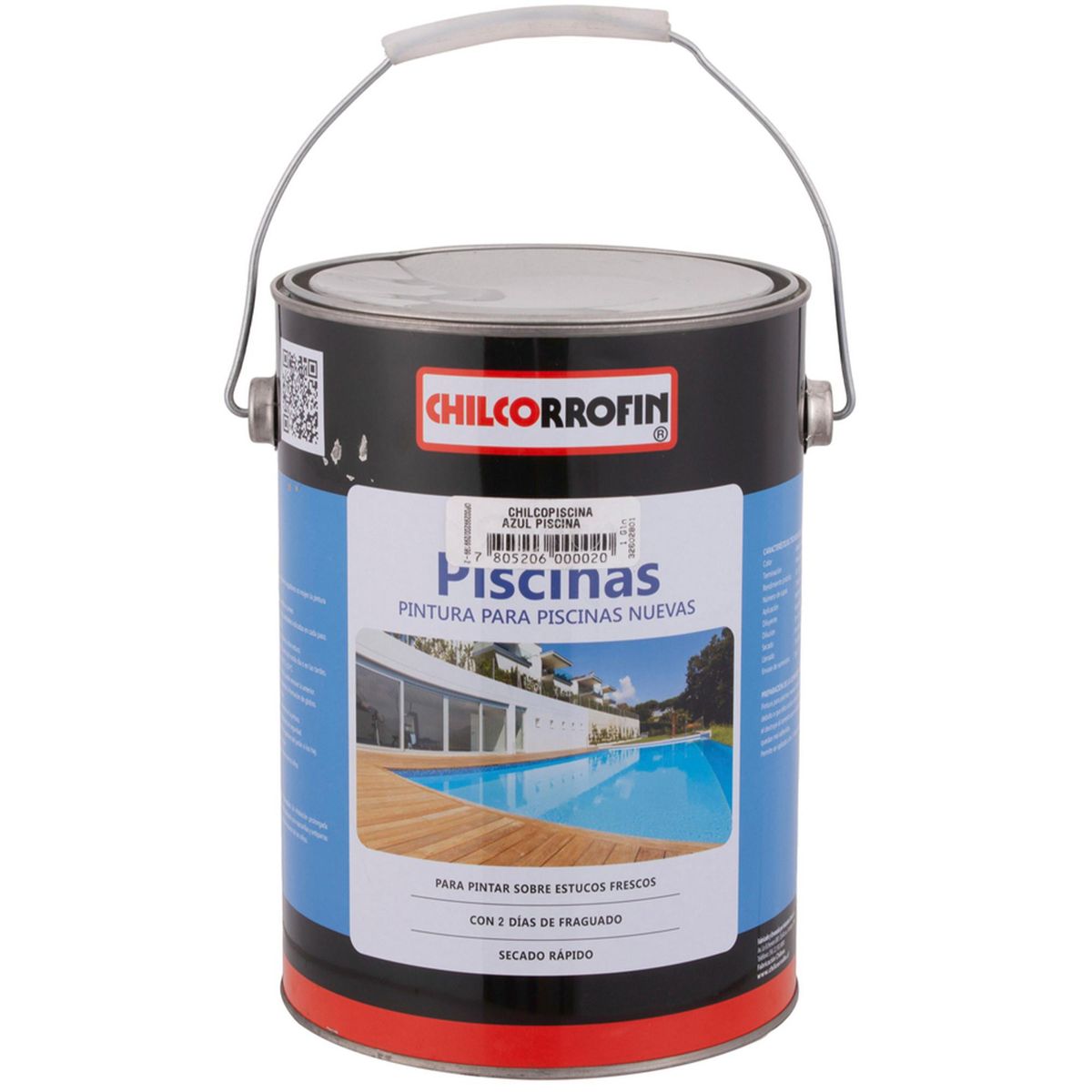 CHILCORROFIN - Pintura Poro Abierto Piscinas Lata 1 galón(es) Mate Azul