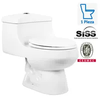 Sanitario One piece a Piso 30,5 cm 6 Litros Montecarlo Blanco