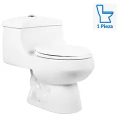 CORONA - Sanitario One piece a Piso 30,5 cm 6 Litros Montecarlo Blanco