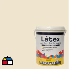 TAJAMAR - Pintura Látex Acrílico Mate 1 galón(es) Blanco Marfil