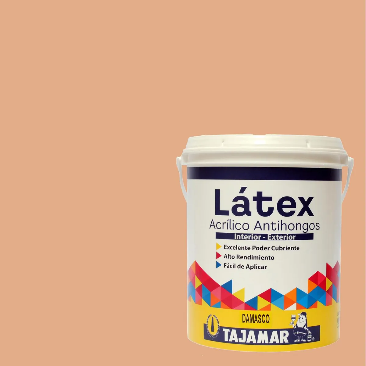 TAJAMAR - Pintura Látex Acrílico Mate 1 galón(es) Naranjo Damasco 