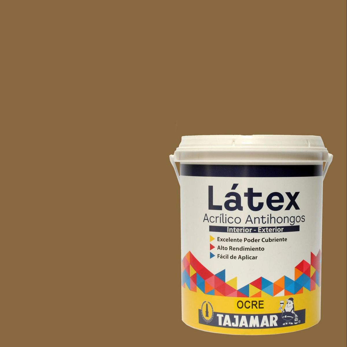 TAJAMAR - Pintura Látex Acrílico 1 galón(es) Mate Amarillo Ocre