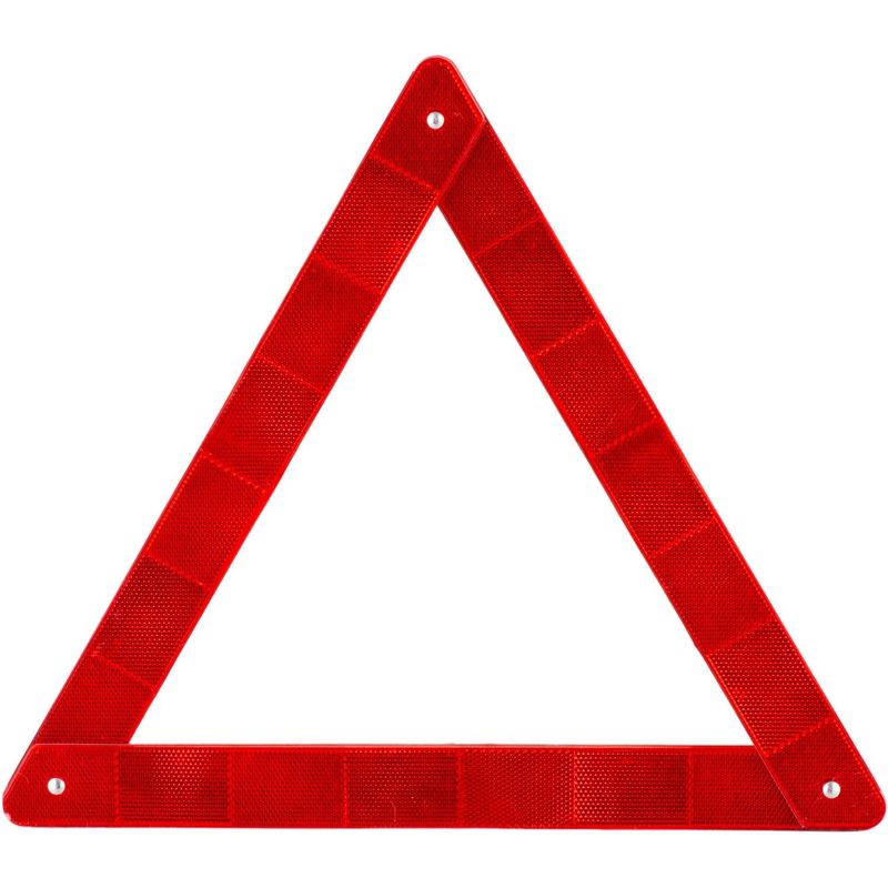 AUTOSTYLE - Triángulo reflectante 40x40x40 cm rojo