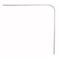 Barra curva de cortina 75x75 cm metal