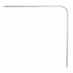METALHSA - Barra curva de cortina 75x75 cm metal
