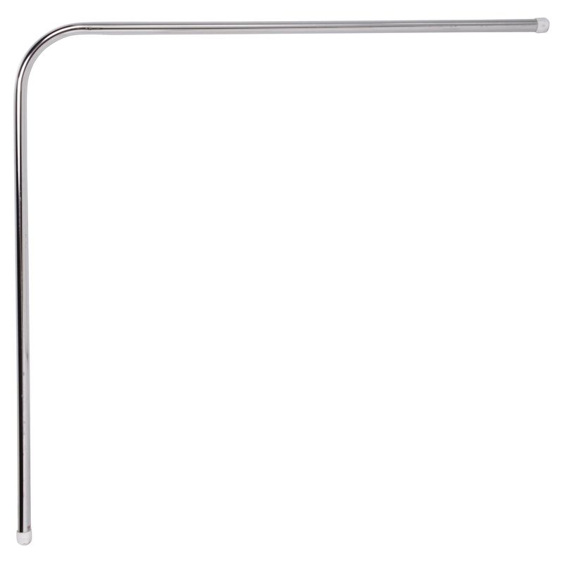METALHSA - Barra curva cromada 0,75mt x 1,75mt