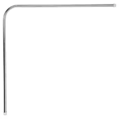 METALHSA - Barra curva cromada 0,75mt x 1,75mt