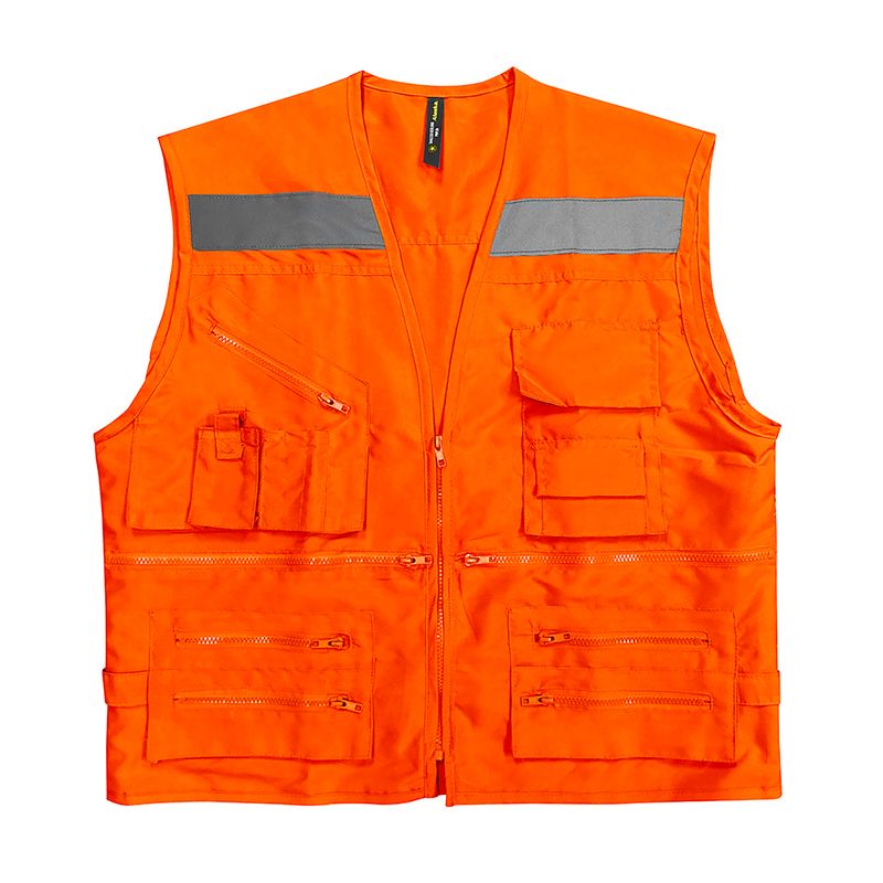 ALASKA - Chaleco Reflectante Geólogo Naranjo