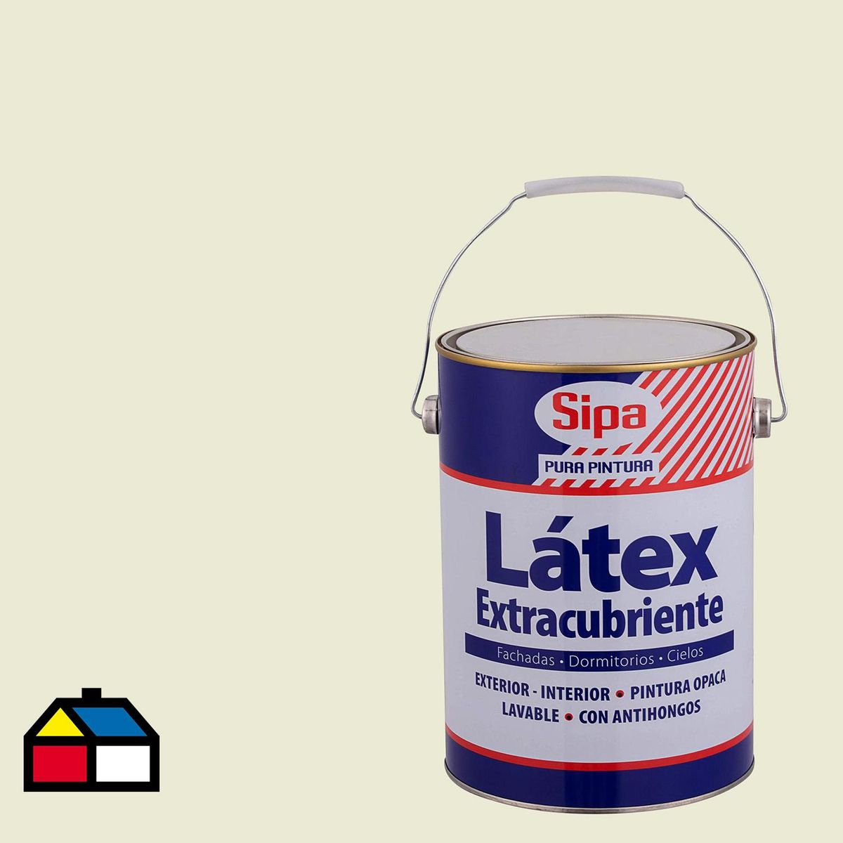 SIPA - Pintura Látex Extracubriente 1 galón(es) Mate Blanco Hueso
