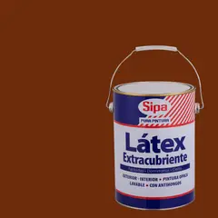 SIPA - Pintura Látex Extracubriente Mate 1 galón(es) Rojo Colonial