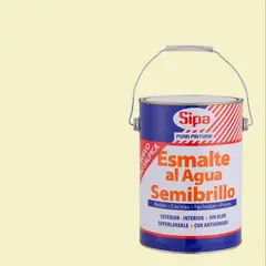 SIPA - Esmalte al Agua Semibrillante 1 galón(es) Blanco