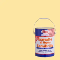 SIPA - Esmalte al Agua Semibrillante 1 galón(es) Blanco Crema