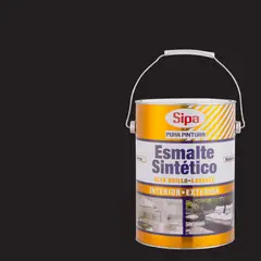 SIPA - Esmalte Sintético Brillante 1 galón(es) Negro Negro