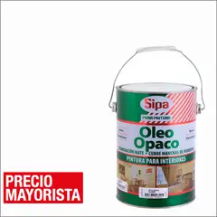 SIPA - Óleo Ópaco Mate 1 galón(es) Blanco
