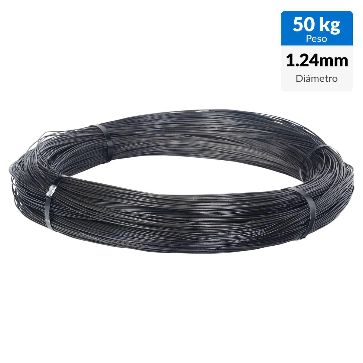 INCHALAM - Alambre Acero Recocido #18/50 Kg 1.24 mm Negro