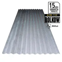 BOLKOW - Plancha Zinc Acanalada 0.35 mm 85.1x400 cm Gris AZM150