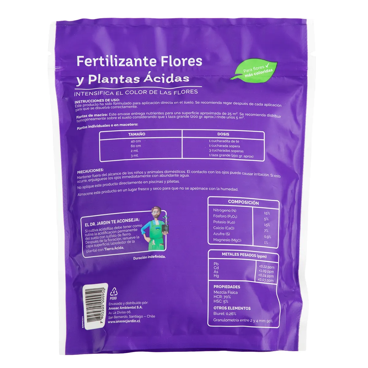 ANASAC - Fertilizante para azaleas y camelias 1 kg bolsa
