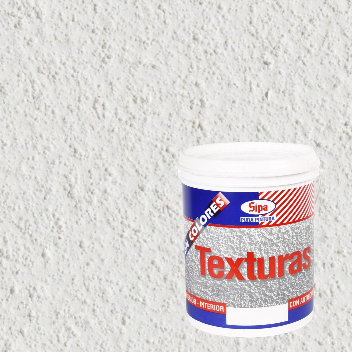 SIPA - Revestimiento texturado fino 1 gl blanco