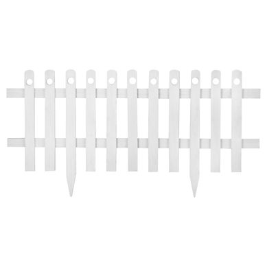 Cerco estaca de madera 100x40 cm blanco