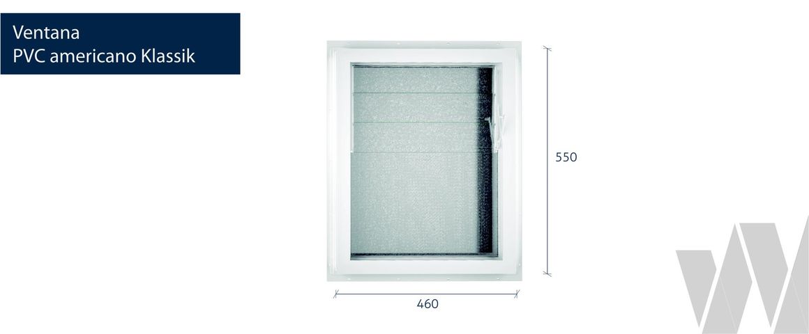 Medidas ventana celosía PVC KLassik 
