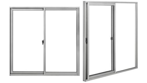 Ambientación ventana corredera aluminio monolítica