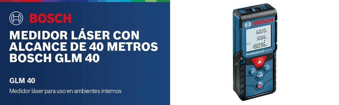 Medidor Láser con Alcance de 40 metros Bosch GLM 40