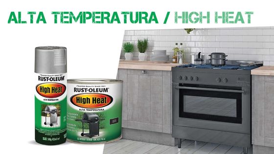 pintura alta temperatura, pinturas especiales, spray, aerosol, alta temperatura, parrillas, estufas, high heat, rust oleum, montana, mtn