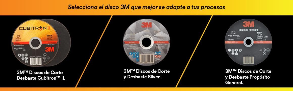 Selecciona el disco 3M qué mejor se adapte a tus procesos