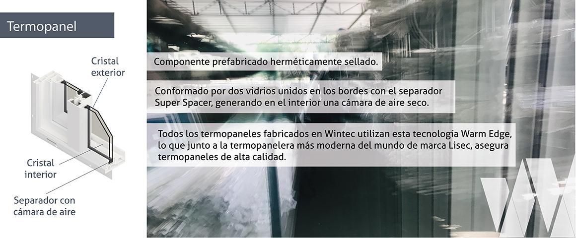 Características termopanel
