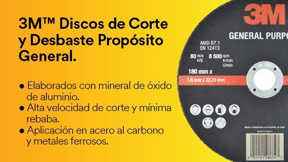 3M Discos de Corte y Desbaste Propósito General