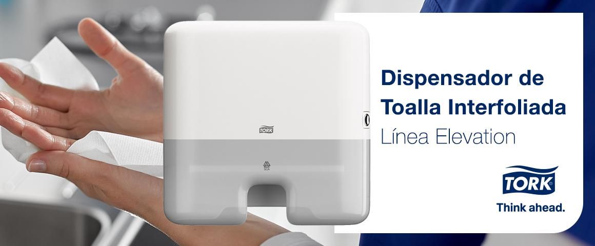 Dispensador de Toalla Interfoliada Tork Línea Elevation