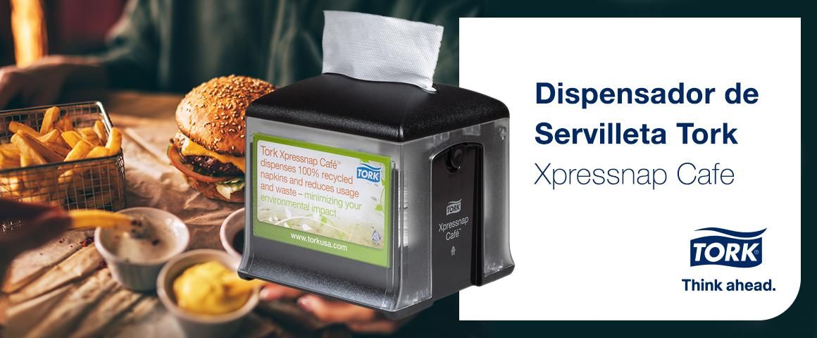 Dispensador de Servilleta Tork Xpressnap Café Color Negro