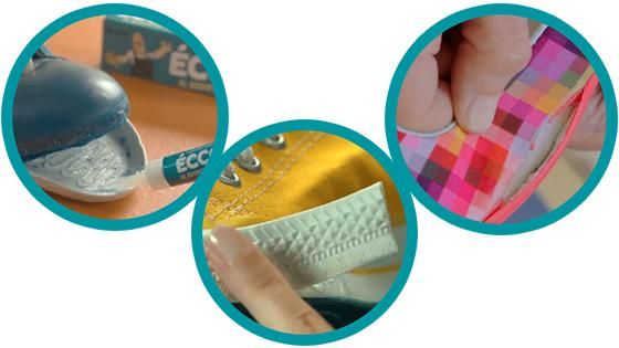 adhesivo zapatillas eccole