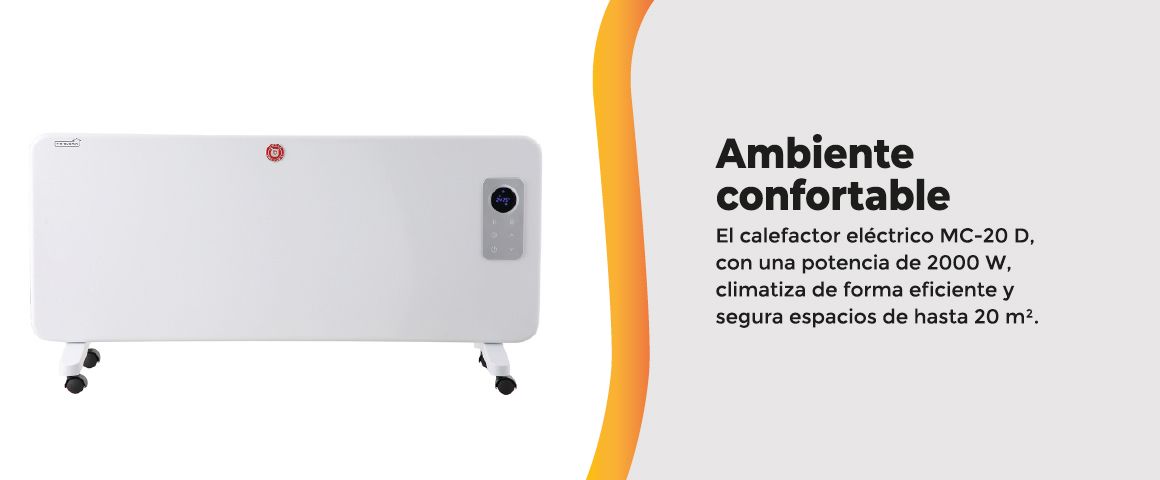 Calefactor eléctrico UT MC-20D con WiFi - Imagen 2