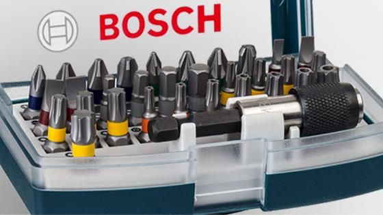 Kit de Puntas para atornillar Bosch Extra Hard con 32 unidades.