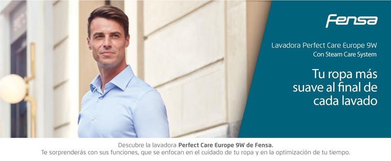 Sorprendete con la Lavadora Perfect care Europe9w y sus funciones que se enfocan en el cuidado de tu ropa.