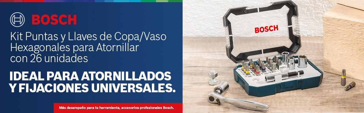 Kit puntas y copas para atornillar con 46 unidades.