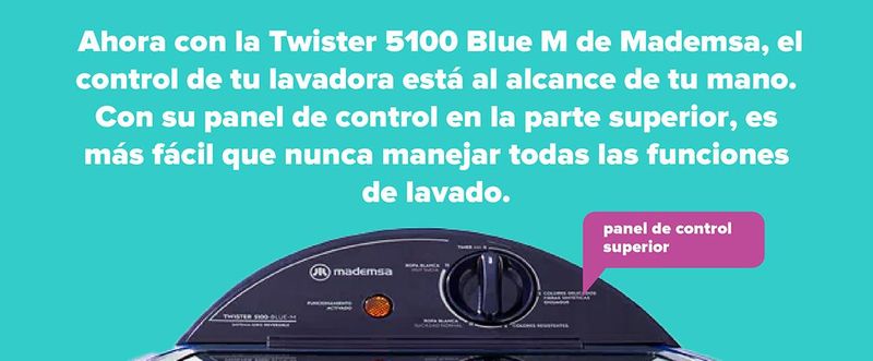 Panel de control superior