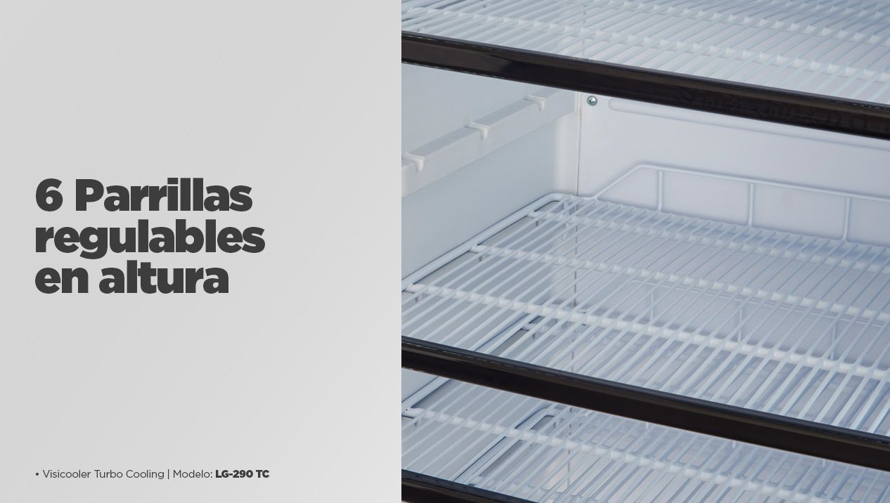6 Parrillas regulables