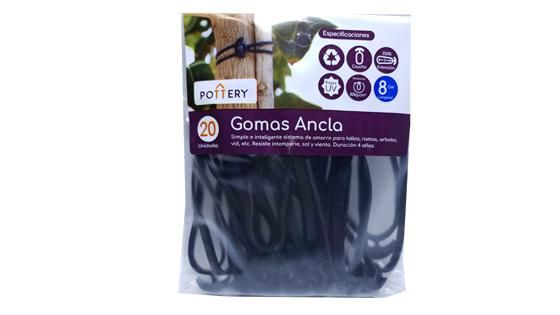 Goma ancla 8 cm pack 20 unid