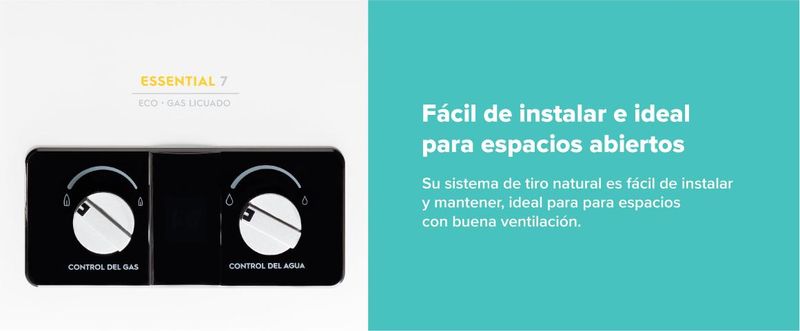 Facil de instalar e ideal para espacios abiertos