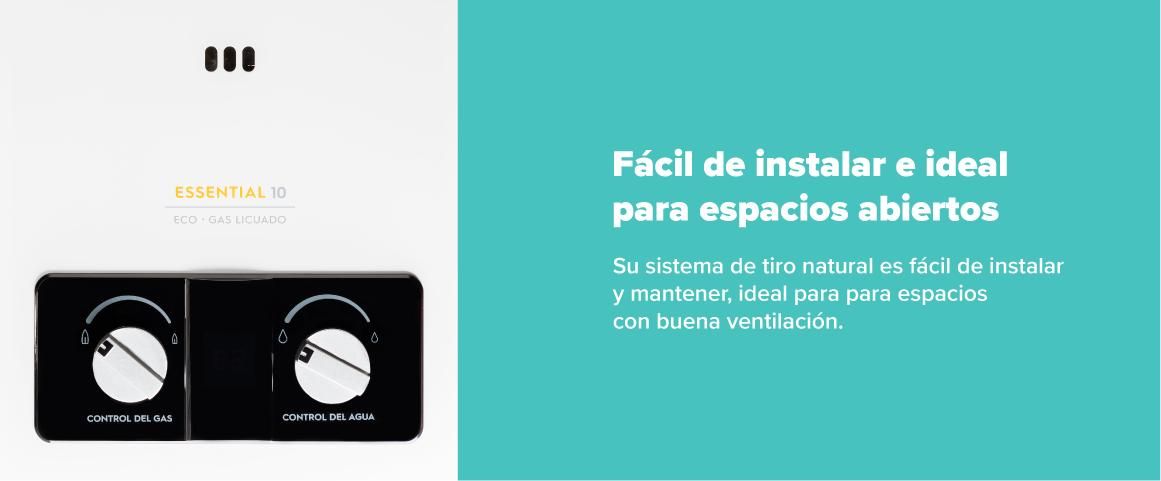 Facil de instalar e ideal para espacios abiertos